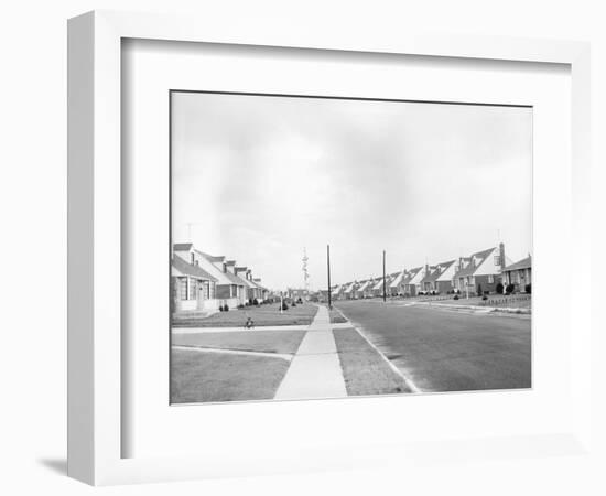 Houses in Levittown, Long Island-null-Framed Photographic Print