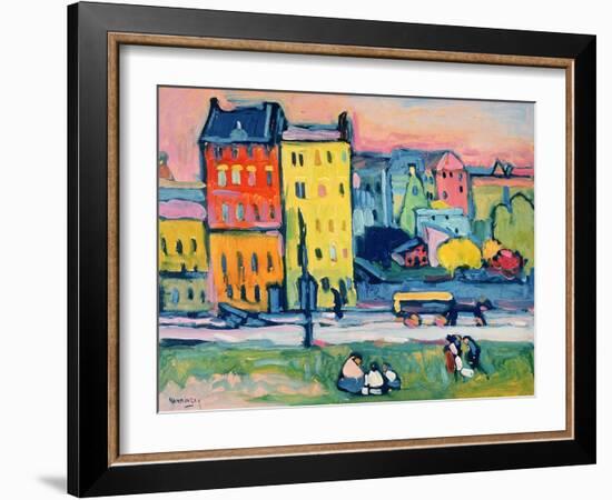 Houses in Munich, 1908-Wassily Kandinsky-Framed Giclee Print