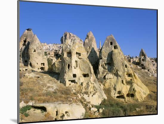 Houses in Rock Formations, Cappadocia, Anatolia, Turkey-Alison Wright-Mounted Photographic Print