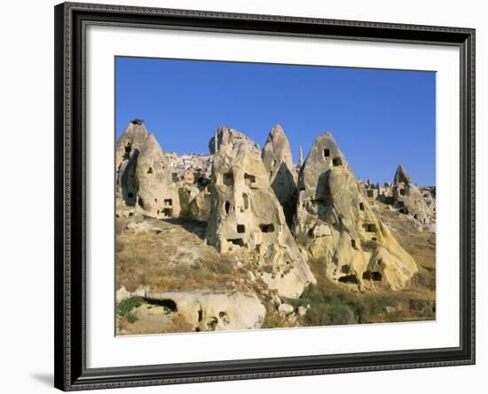 Houses in Rock Formations, Cappadocia, Anatolia, Turkey-Alison Wright-Framed Photographic Print