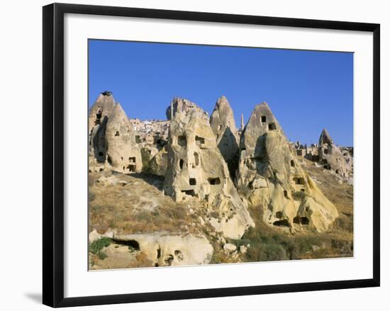 Houses in Rock Formations, Cappadocia, Anatolia, Turkey-Alison Wright-Framed Photographic Print