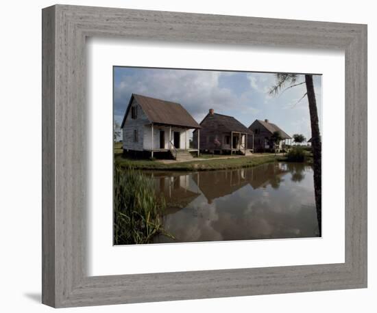 Houses in the Bayou Country of Louisiana-null-Framed Photographic Print