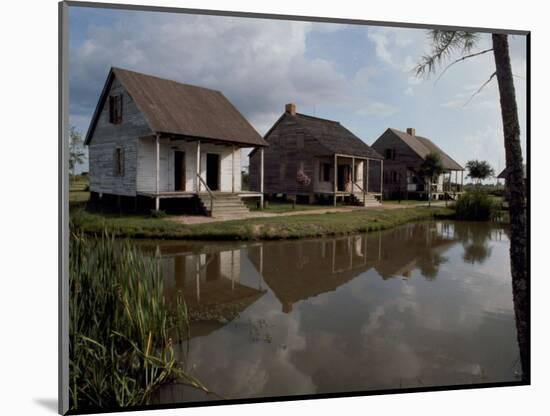 Houses in the Bayou Country of Louisiana-null-Mounted Photographic Print