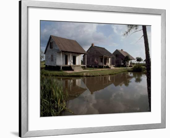 Houses in the Bayou Country of Louisiana-null-Framed Photographic Print