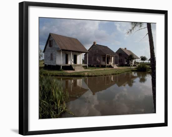 Houses in the Bayou Country of Louisiana-null-Framed Photographic Print