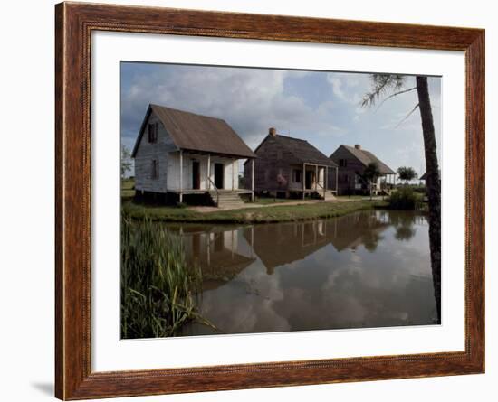 Houses in the Bayou Country of Louisiana-null-Framed Photographic Print