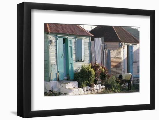 Houses in the Old Colonial Quarter, St. John's, Antigua, Leeward Islands-Bruno Barbier-Framed Photographic Print