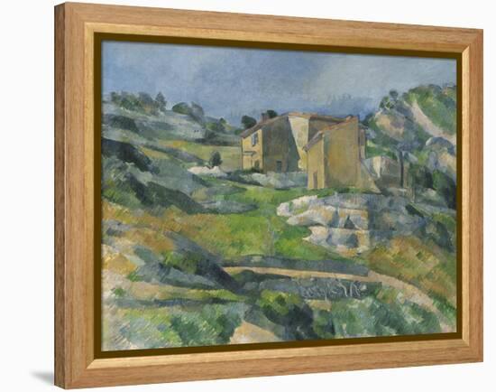 Houses in the Provence: the Riaux Valley Near L'Estaque, C.1833-Paul Cézanne-Framed Premier Image Canvas