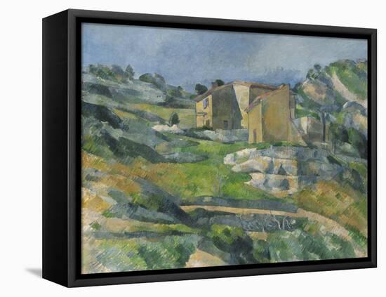 Houses in the Provence: the Riaux Valley Near L'Estaque, C.1833-Paul Cézanne-Framed Premier Image Canvas