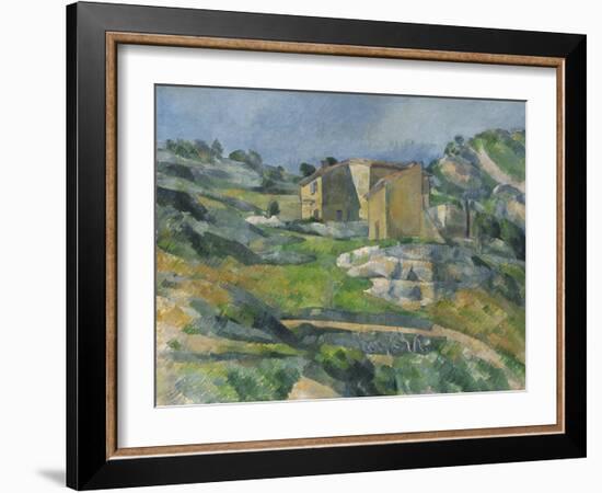 Houses in the Provence: the Riaux Valley Near L'Estaque, C.1833-Paul Cézanne-Framed Giclee Print