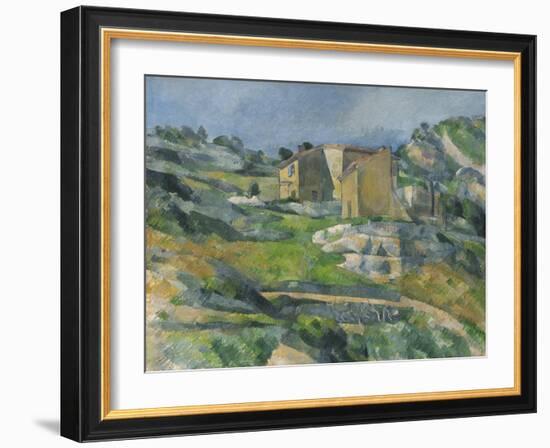 Houses in the Provence: the Riaux Valley Near L'Estaque, C.1833-Paul Cézanne-Framed Giclee Print