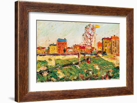 Houses in the Suburbs I, 1901-Wassily Kandinsky-Framed Giclee Print