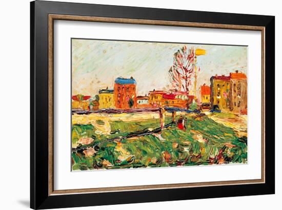 Houses in the Suburbs I, 1901-Wassily Kandinsky-Framed Giclee Print