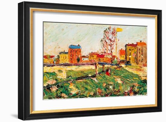 Houses in the Suburbs I, 1901-Wassily Kandinsky-Framed Giclee Print