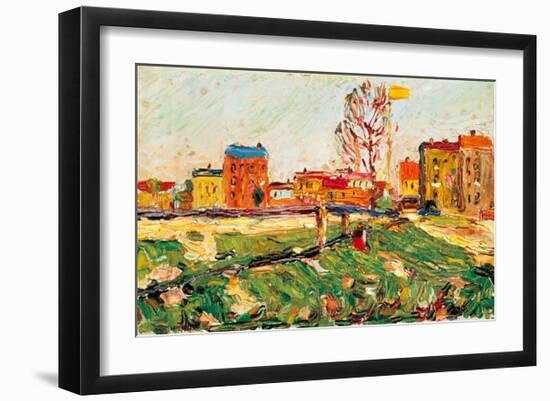 Houses in the Suburbs I, 1901-Wassily Kandinsky-Framed Giclee Print