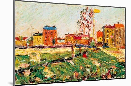 Houses in the Suburbs I, 1901-Wassily Kandinsky-Mounted Giclee Print