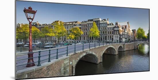 Houses Near the Keizersgracht, Reguliersgracht, Amsterdam, the Netherlands-Rainer Mirau-Mounted Photographic Print