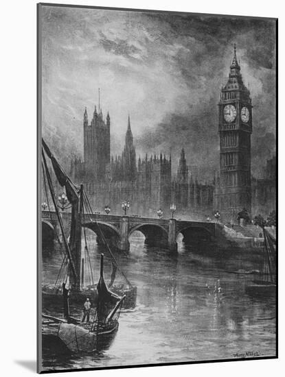 'Houses of Parliament', 1890-Hume Nisbet-Mounted Giclee Print