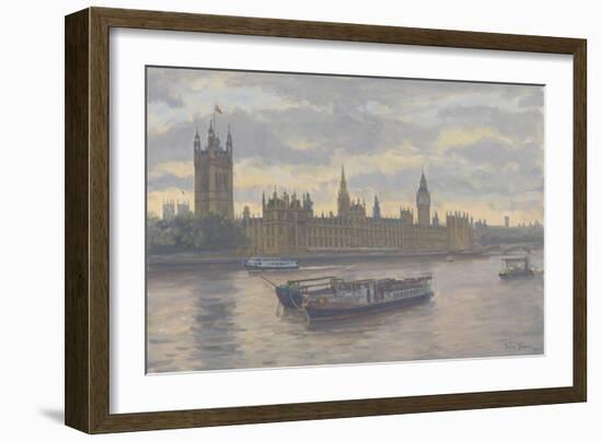 Houses of Parliament, 2010-Julian Barrow-Framed Giclee Print