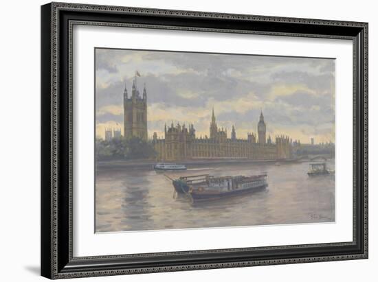 Houses of Parliament, 2010-Julian Barrow-Framed Giclee Print