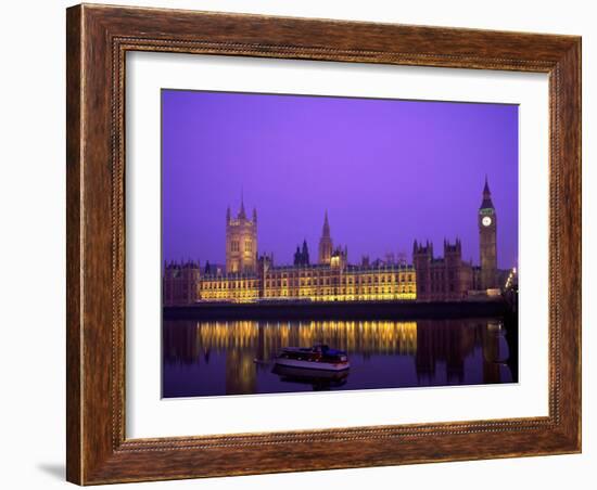 Houses of Parliament and Big Ben, London, England-Steve Vidler-Framed Photographic Print