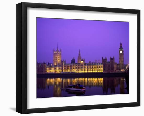 Houses of Parliament and Big Ben, London, England-Steve Vidler-Framed Photographic Print