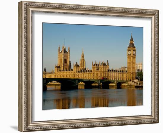 Houses of Parliament and Big Ben, Westminster, London-Charles Bowman-Framed Photographic Print