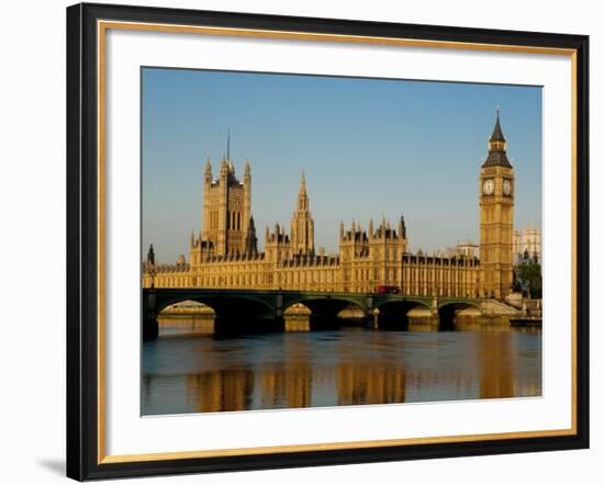 Houses of Parliament and Big Ben, Westminster, London-Charles Bowman-Framed Photographic Print