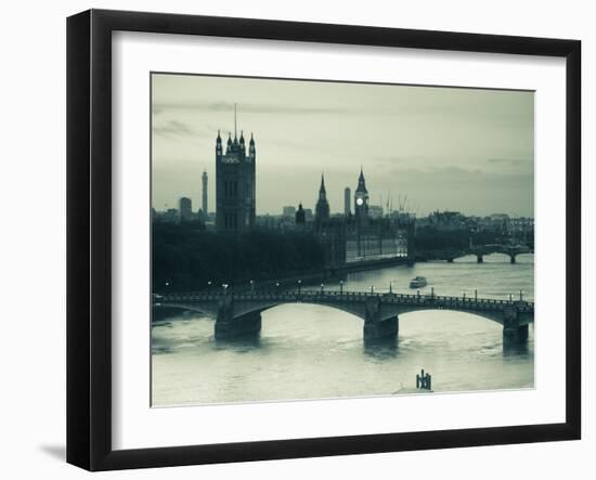 Houses of Parliament and River Thames, London, England, UK-Jon Arnold-Framed Photographic Print