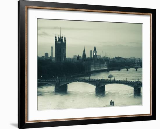 Houses of Parliament and River Thames, London, England, UK-Jon Arnold-Framed Photographic Print