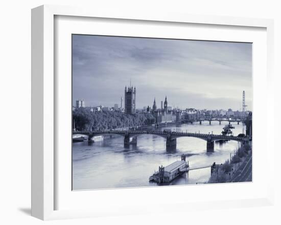 Houses of Parliament and River Thames, London, England, UK-Jon Arnold-Framed Photographic Print