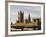 Houses of Parliament and Westminster Bridge-Walter Bibikow-Framed Photographic Print