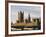 Houses of Parliament and Westminster Bridge-Walter Bibikow-Framed Photographic Print