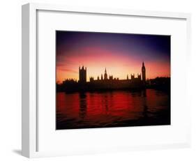 Houses of Parliament at Dusk, London, England-Terry Why-Framed Photographic Print