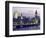 Houses of Parliament at Night, London, England-Walter Bibikow-Framed Photographic Print