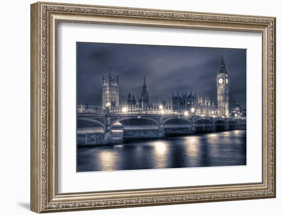 Houses of Parliament at Night-null-Framed Art Print