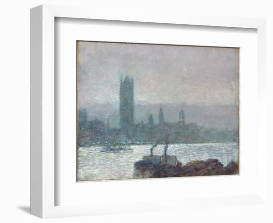 Houses of Parliament, Early Evening, 1898-Childe Hassam-Framed Giclee Print