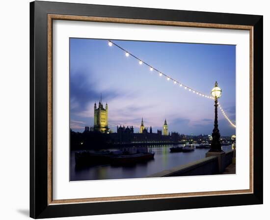 Houses of Parliament in the Evening, London, England, United Kingdom-Adam Woolfitt-Framed Photographic Print