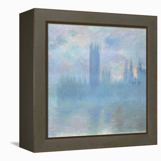 Houses of Parliament, London, 1900-01-Claude Monet-Framed Premier Image Canvas