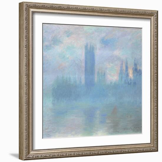 Houses of Parliament, London, 1900-01-Claude Monet-Framed Giclee Print