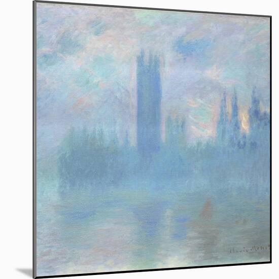 Houses of Parliament, London, 1900-01-Claude Monet-Mounted Giclee Print