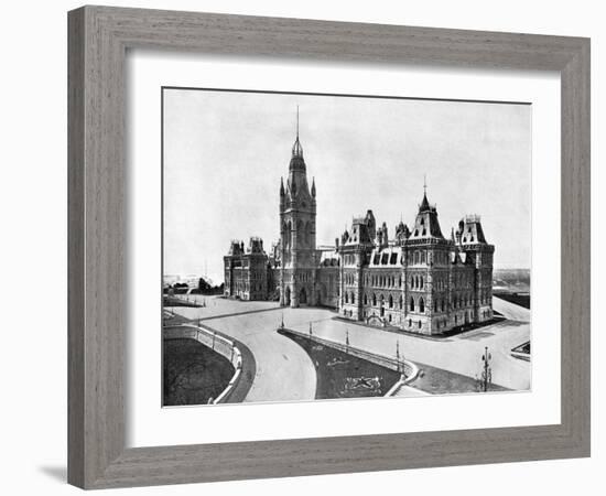 Houses of Parliament, Ottawa, Canada, 1893-John L Stoddard-Framed Giclee Print