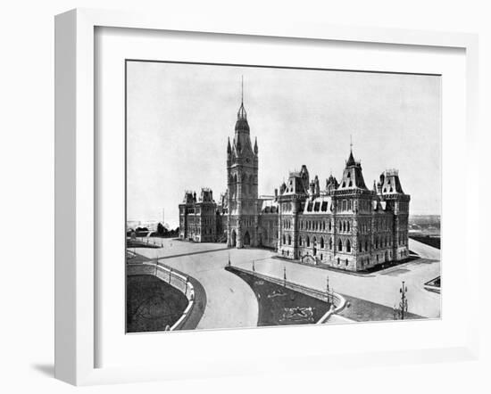 Houses of Parliament, Ottawa, Canada, 1893-John L Stoddard-Framed Giclee Print