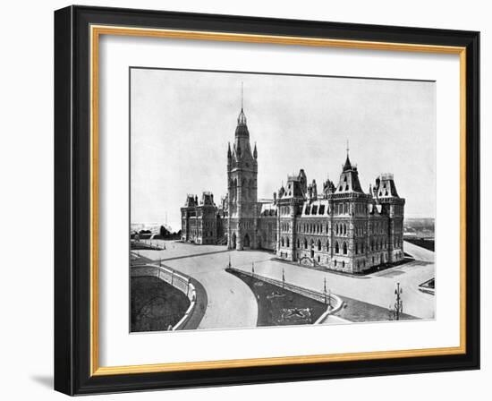 Houses of Parliament, Ottawa, Canada, 1893-John L Stoddard-Framed Giclee Print