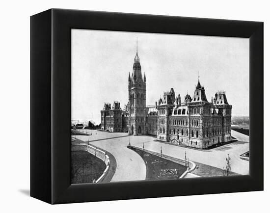 Houses of Parliament, Ottawa, Canada, 1893-John L Stoddard-Framed Premier Image Canvas