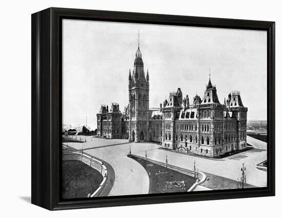 Houses of Parliament, Ottawa, Canada, 1893-John L Stoddard-Framed Premier Image Canvas