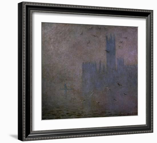 Houses of Parliament, Seagulls, 1904-Claude Monet-Framed Art Print