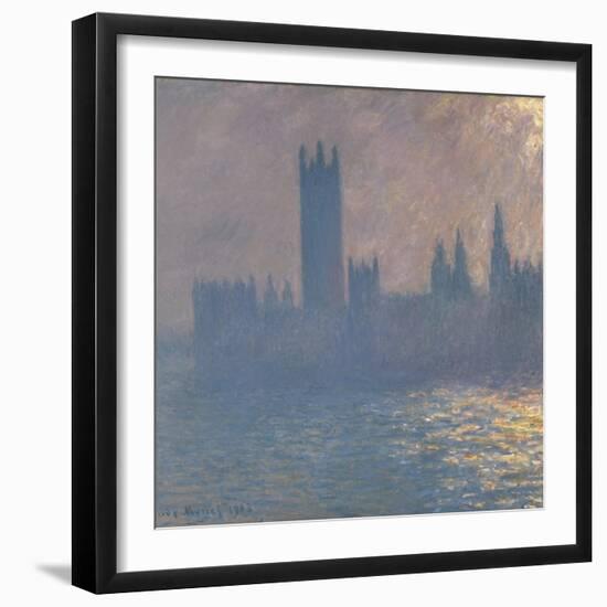 Houses of Parliament, Sunlight Effect (Le Parlement, Effet De Solei), 1903-Claude Monet-Framed Giclee Print