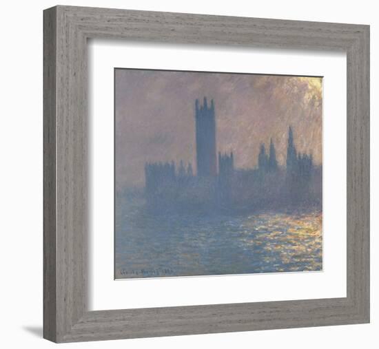 Houses of Parliament, Sunlight Effect (Le Parlement, effet de soleil), 1903-Claude Monet-Framed Art Print