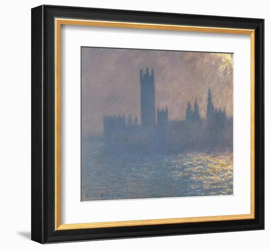 Houses of Parliament, Sunlight Effect (Le Parlement, effet de soleil), 1903-Claude Monet-Framed Art Print